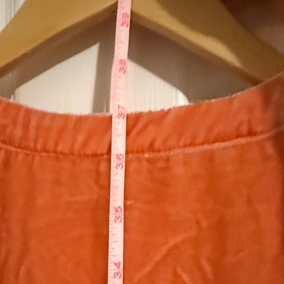 Anthropologie Maeve Creamsicle Velvet Babydoll Dress - Picture 8 of 10